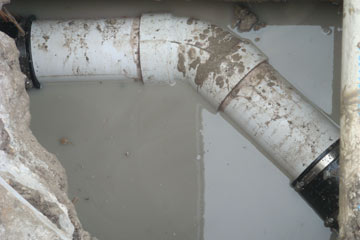 Plastic water pipe repair in North Port.